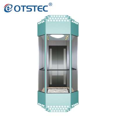 The most beautiful glass cabin panoramic elevator for residential building