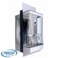 transparent tourism full sight vertical 400kg 5 person lift elevators