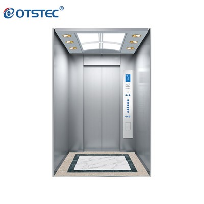 Etched stainless steel button control lift passenger elevator for hotel , office building , apartment , shopping malls